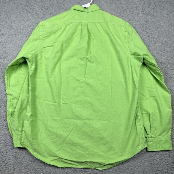 Ralph Lauren Shirt Mens Large Green Button Up Long Sleeve Pony Logo Casual - Picture 8 of 13